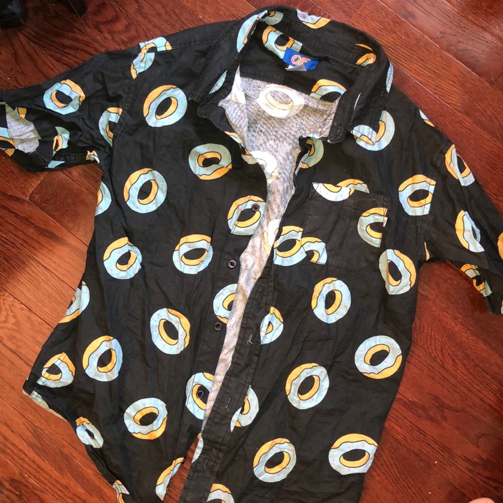 Odd Future Donut Button Up Shirt
